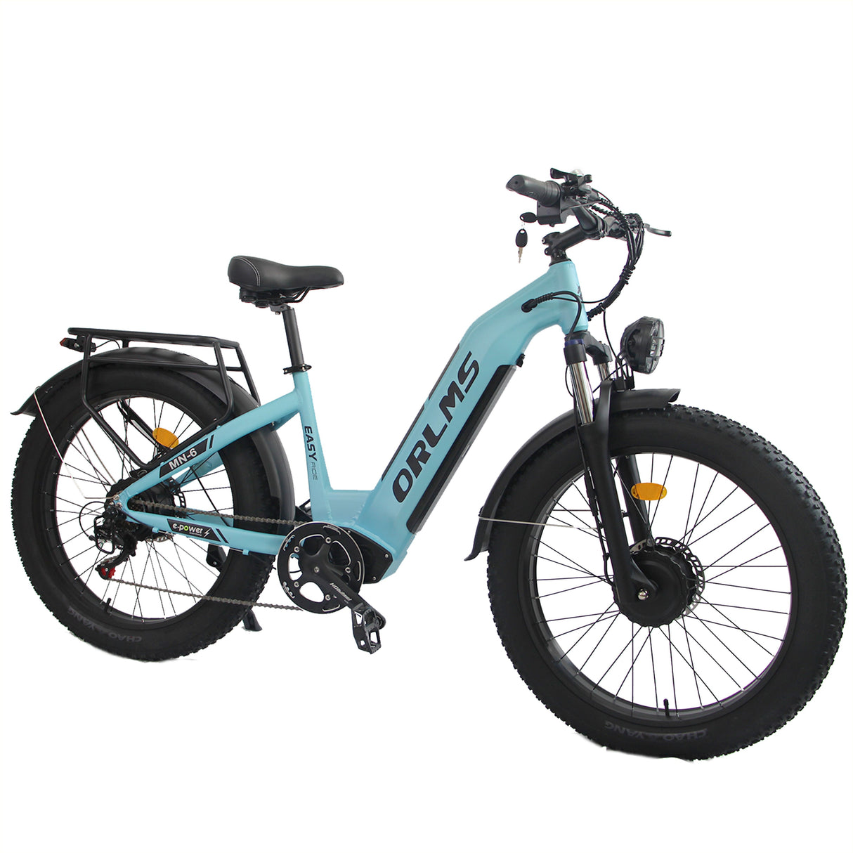 (USA Stock) ORLMS MN-6 26*4 Fat Tire 52V 23AH 3000W Dual Motors Hydraulic Brake Electric Bike