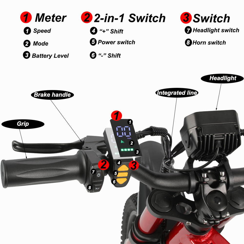 (Ship from China) KDX350 Kids Electric Dirt Bike