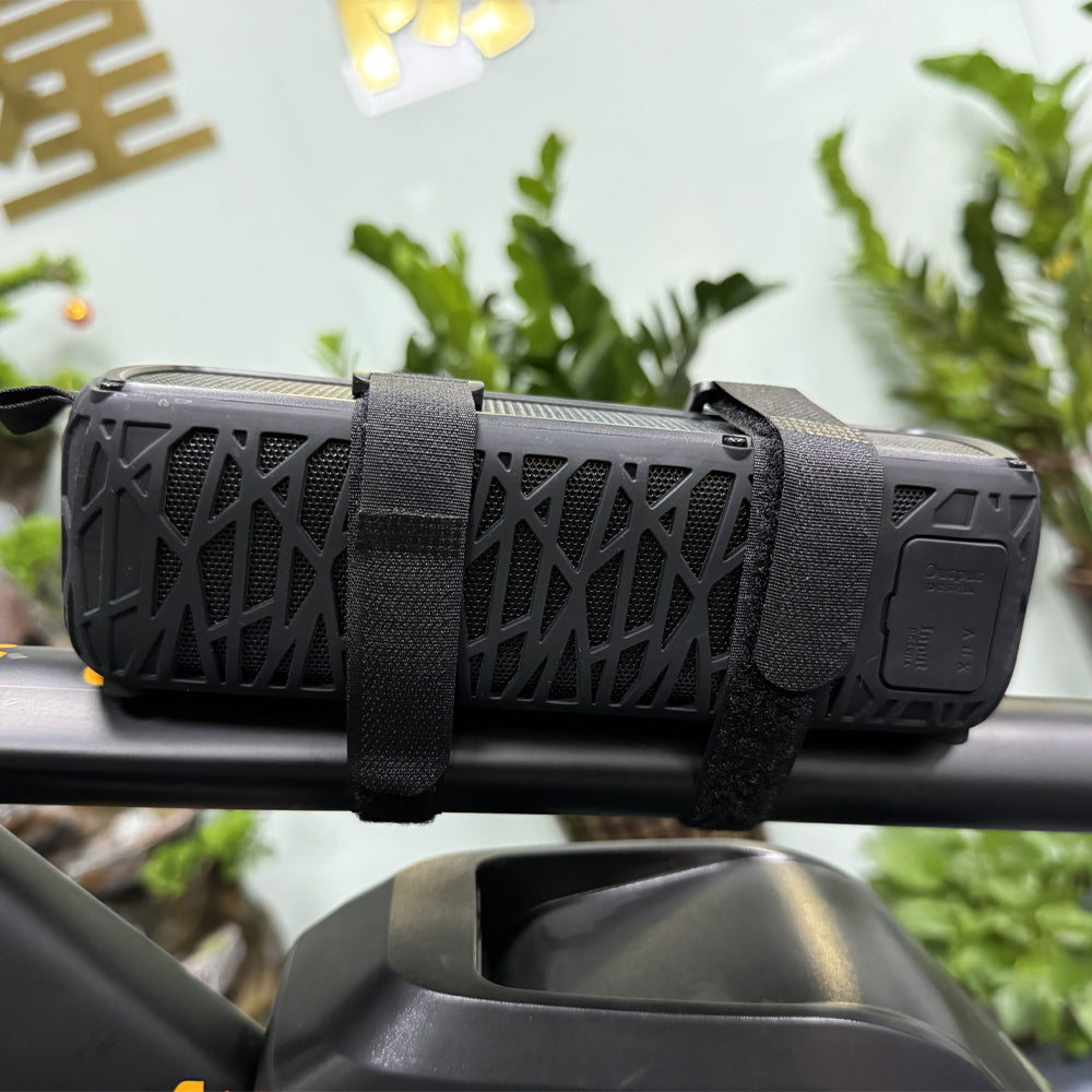 Bluetooth 5.1 Electric Bike Speakers with Solar Charging Lights - Super Loud, Portable, Ideal for Camping & Emergencies