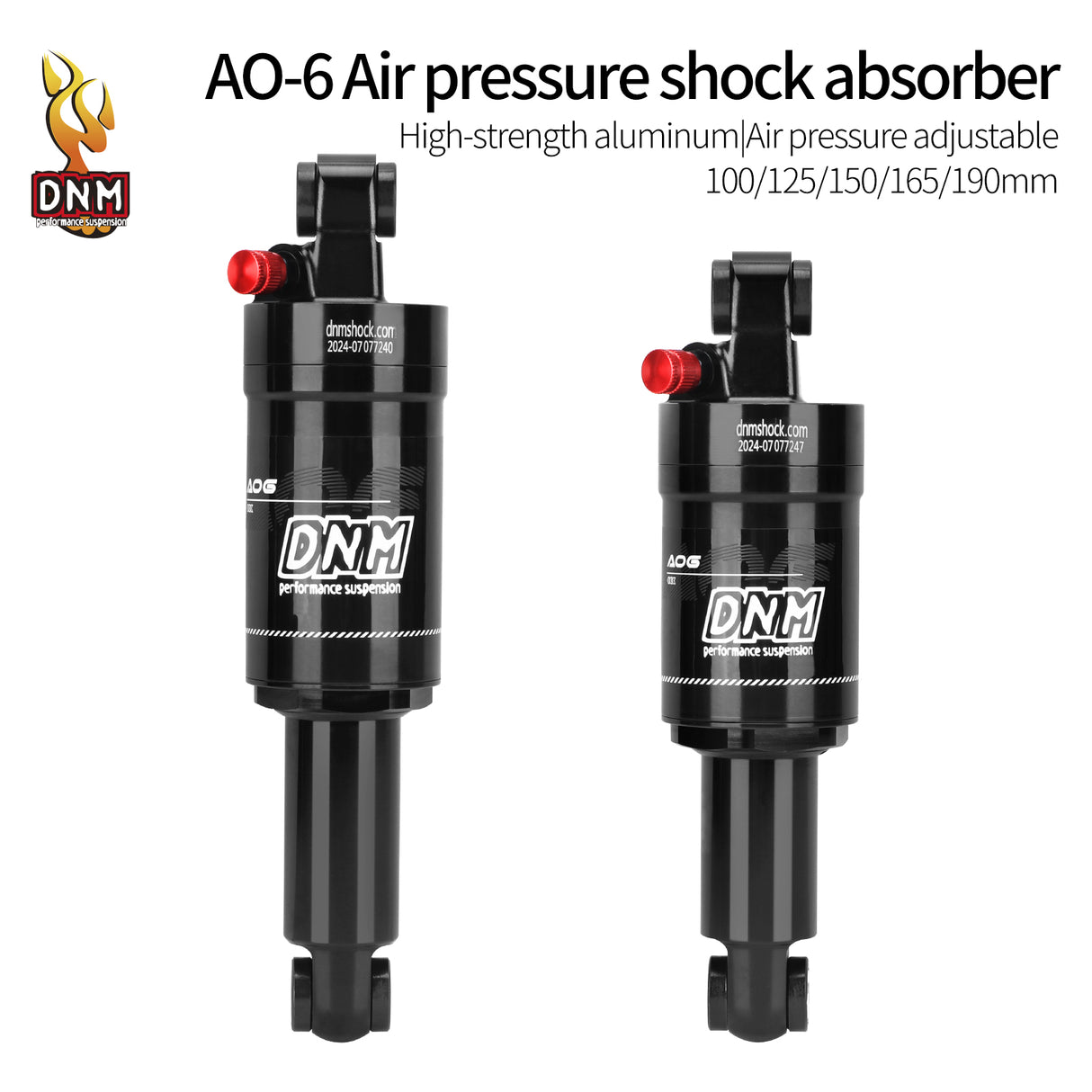 DNM AO-6 Air Pressure Adjustable Shock Absorber For City Off-road Ebike