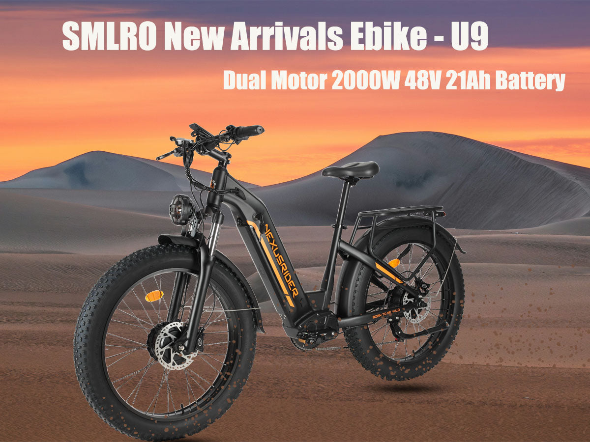 (Ship from China) SMLRO SU9 Dual Motor Ebike 48V 21Ah Battery