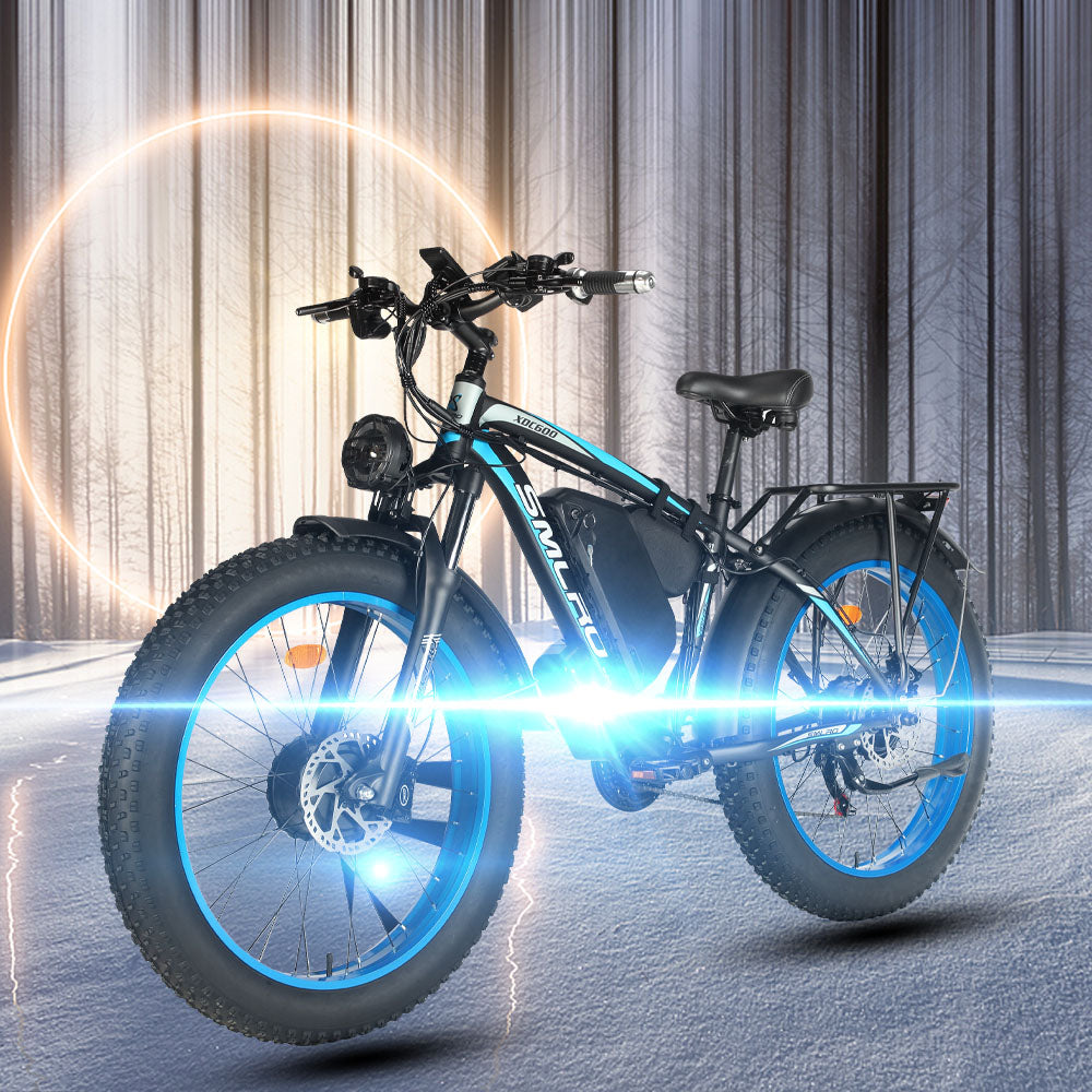 (USA Stock)SMLRO XDC600 Plus Dual Motors Electric Bike |  3000W 52V 30Ah | Hydralic Disc Brake