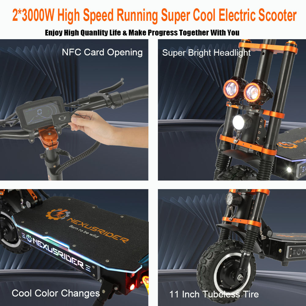 (USA Stock) NexusRider Tank500 6000W Electric Scooter