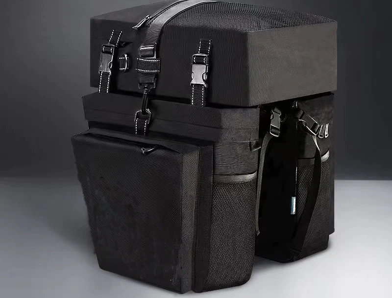 SMLRO ebike applicable bag, waterproof 37L large capacity, can be placed on the rear rack of the ebike
