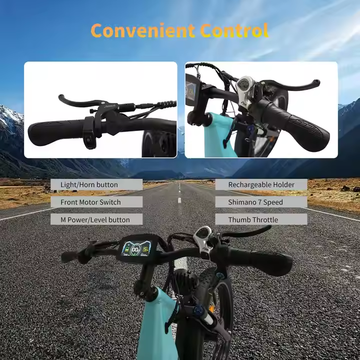 (USA Stock) ORLMS MN-6 26*4 Fat Tire 52V 23AH 3000W Dual Motors Hydraulic Brake Electric Bike