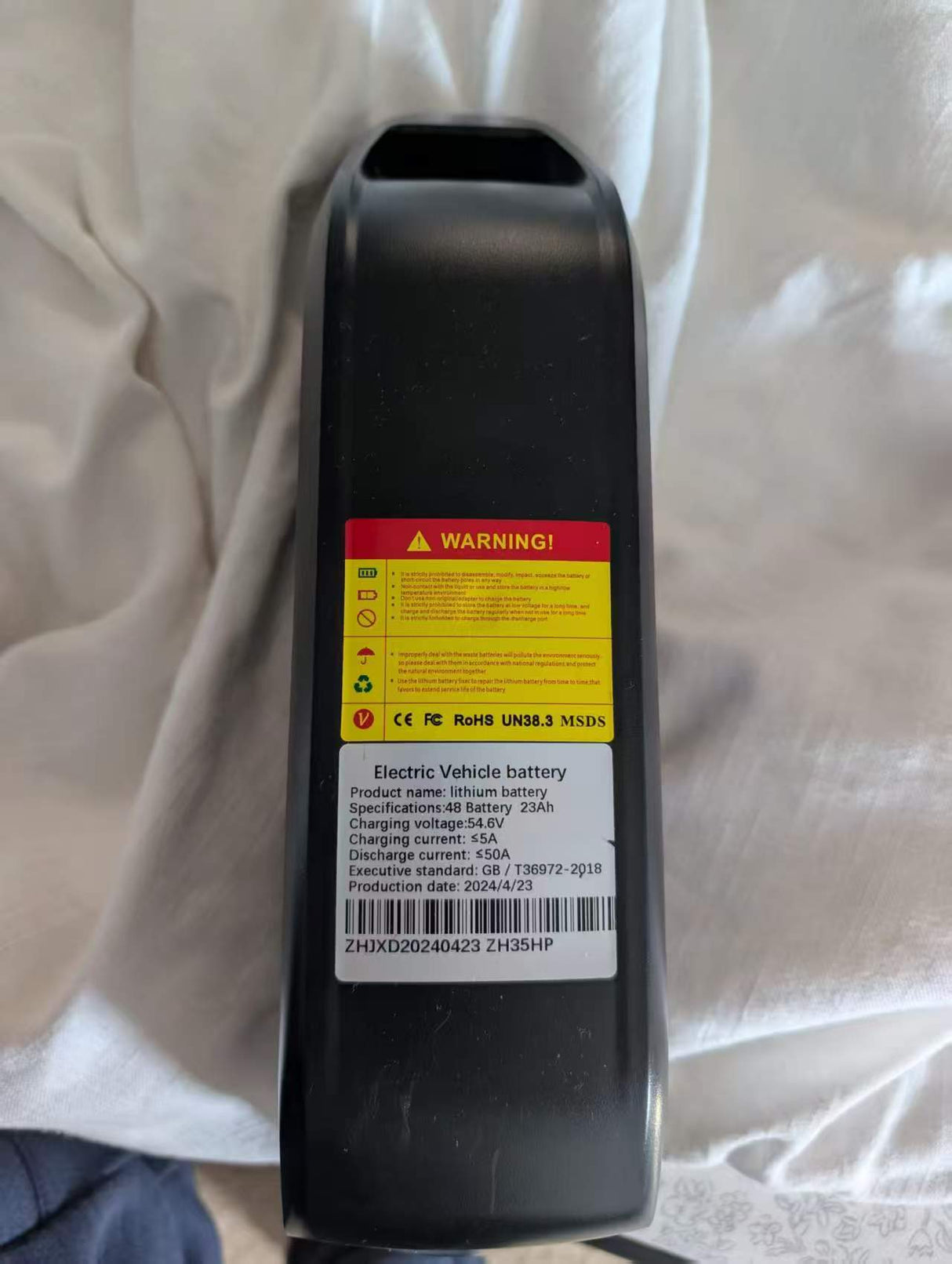 Removable Lithium Battery for SMLRO ORLMS/PHILODO/Dakeya/NEXUSRIDER Adult Electric Bikes (Charger Not Included)