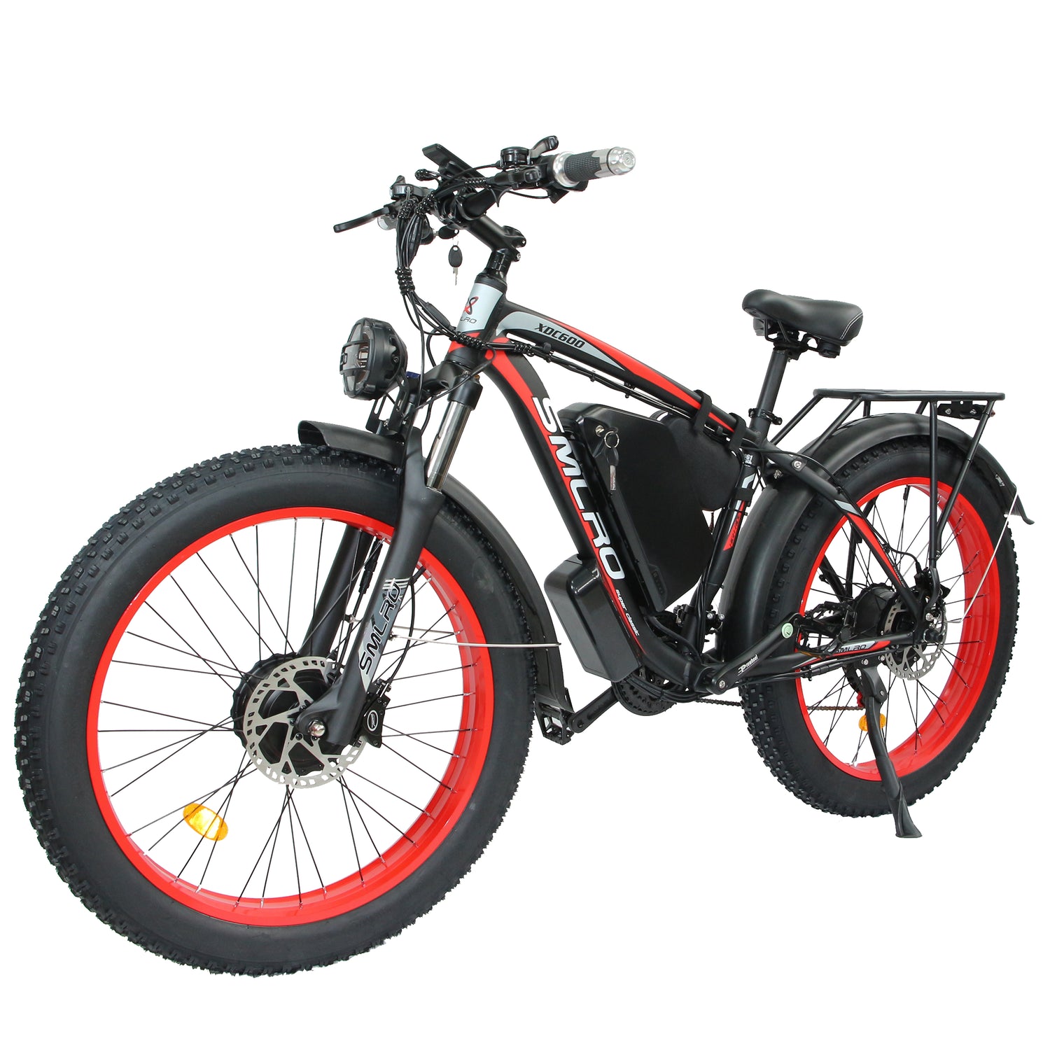 (USA Stock)SMLRO XDC600 Plus Dual Motors Electric Bike |  3000W 52V 30Ah | Hydralic Disc Brake
