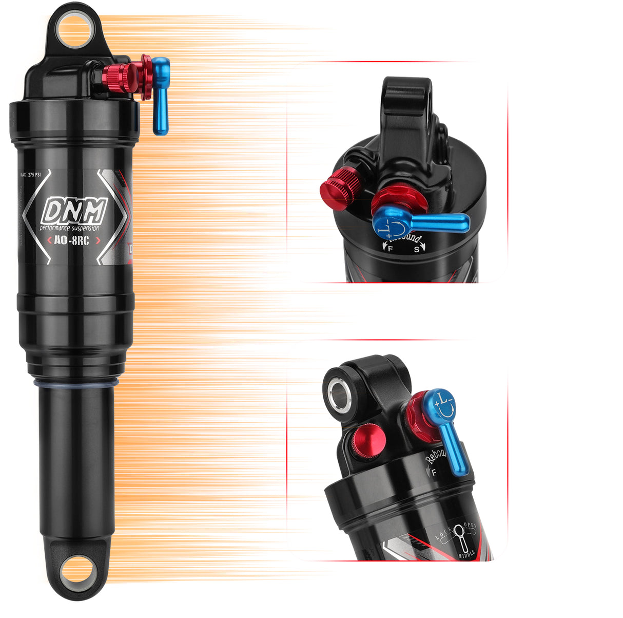 DNM AO-8RC Replaceable Shock Absorber AL-6061 Shock Body