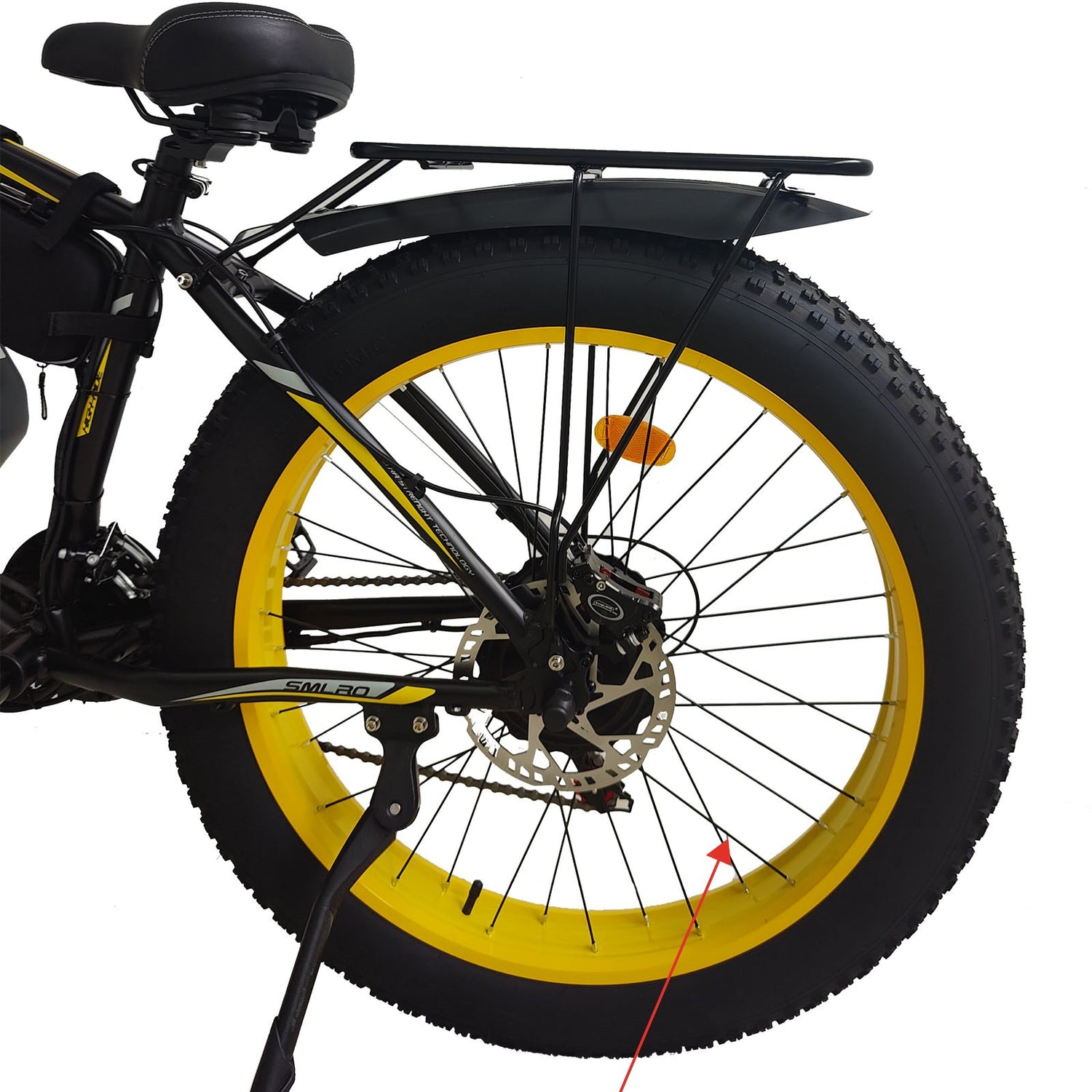 SMLRO Ebike Rear Wheel Replacement Spokes(Ships according to the number of wheels owned)