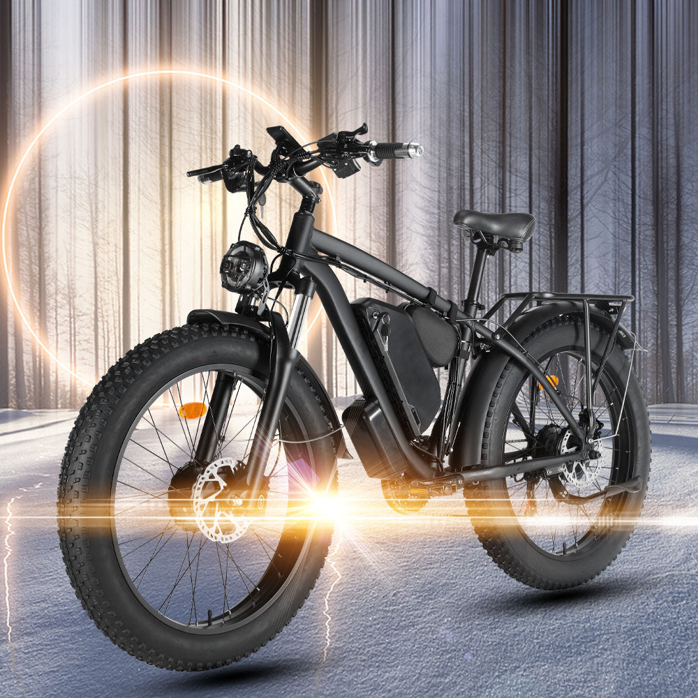 (USA Stock)SMLRO XDC600 Plus Dual Motors Electric Bike |  3000W 52V 30Ah | Hydralic Disc Brake