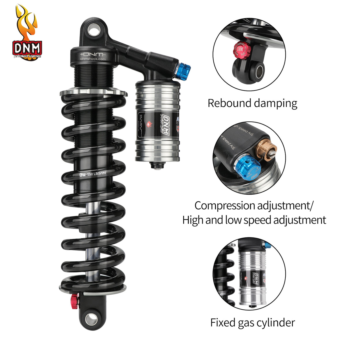 DNM RCP-2PLUS Replaceable Shock Absorber