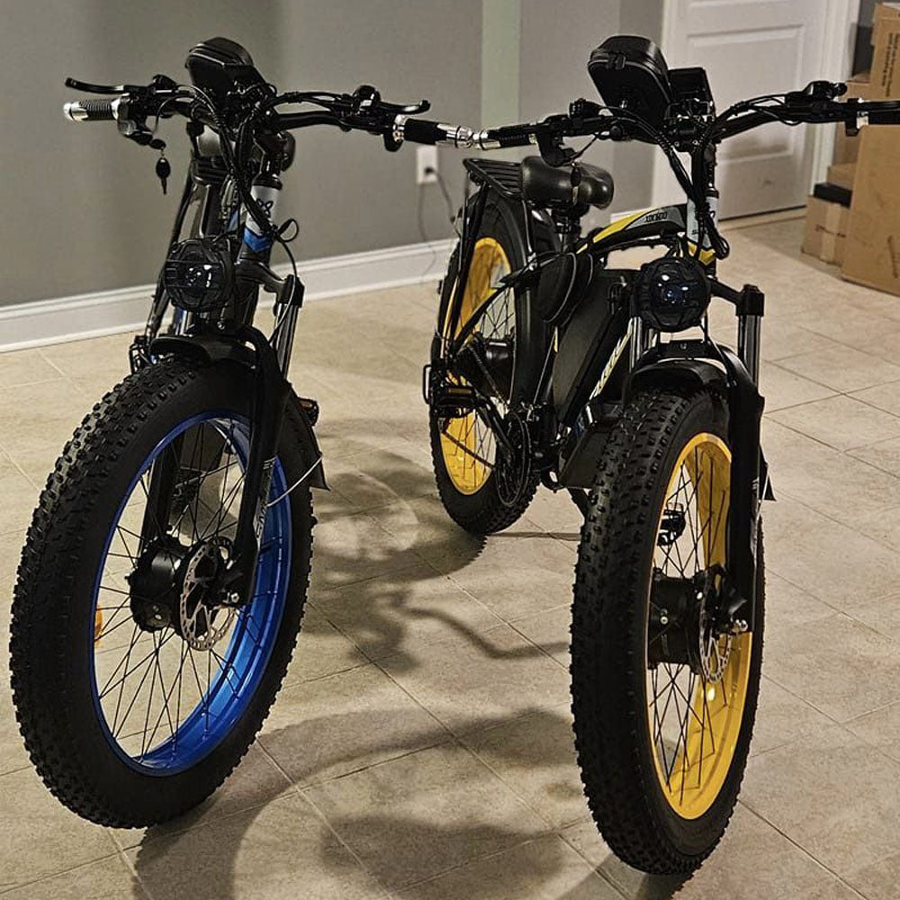 (Ship from China) SMLRO XDC600 Plus Dual Motors Electric Bike | Hydralic Disc Brake | Black Yellow