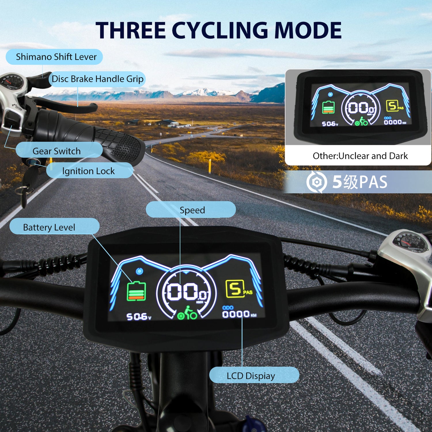 (EU Stock) FINDER 26 Dual Motors 2000W 52V 25AH Electric Bike