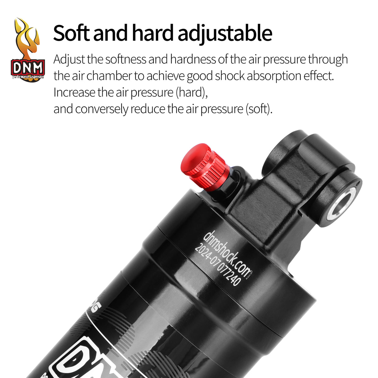 DNM AO-6 Air Pressure Adjustable Shock Absorber For City Off-road Ebike