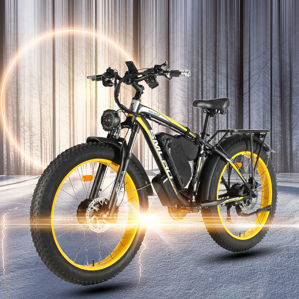 (USA Stock)SMLRO XDC600 Plus Dual Motors Electric Bike |  3000W 52V 30Ah | Hydralic Disc Brake