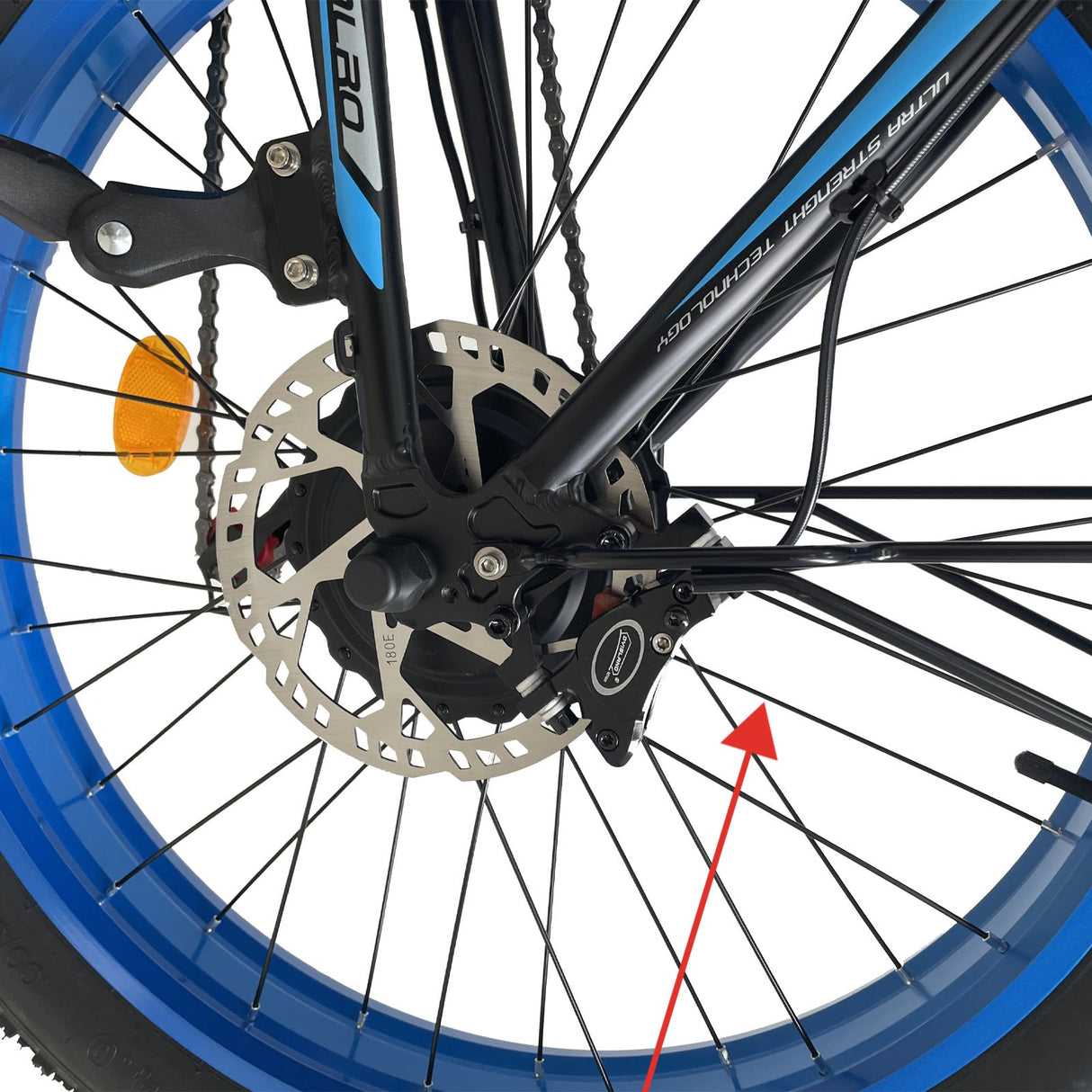 SMLRO Ebike Rear Wheel Replacement Spokes(Ships according to the number of wheels owned)