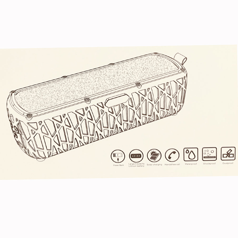 Bluetooth 5.1 Electric Bike Speakers with Solar Charging Lights - Super Loud, Portable, Ideal for Camping & Emergencies
