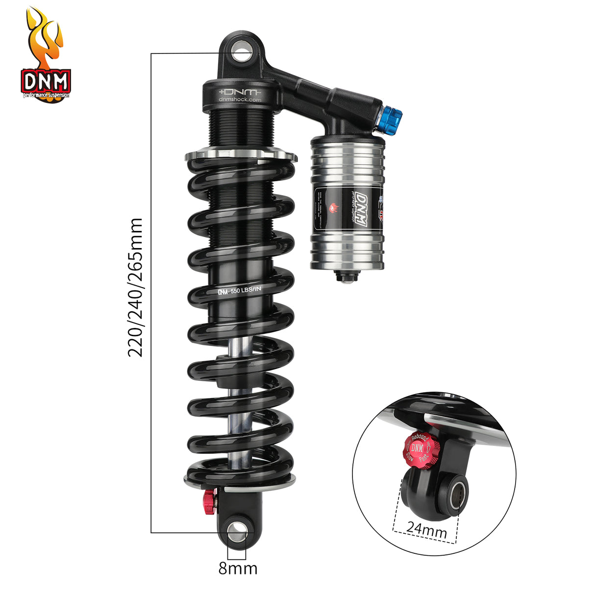 DNM RCP-2PLUS Replaceable Shock Absorber