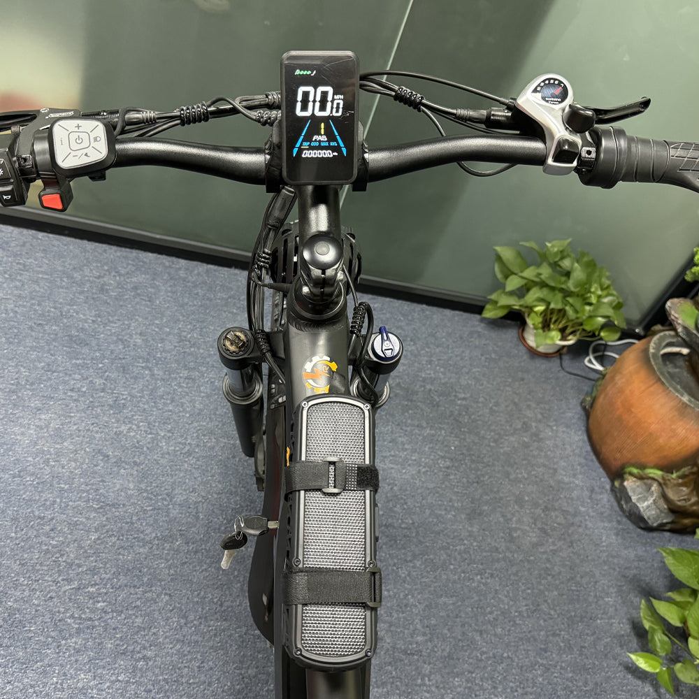 Bluetooth 5.1 Electric Bike Speakers with Solar Charging Lights - Super Loud, Portable, Ideal for Camping & Emergencies