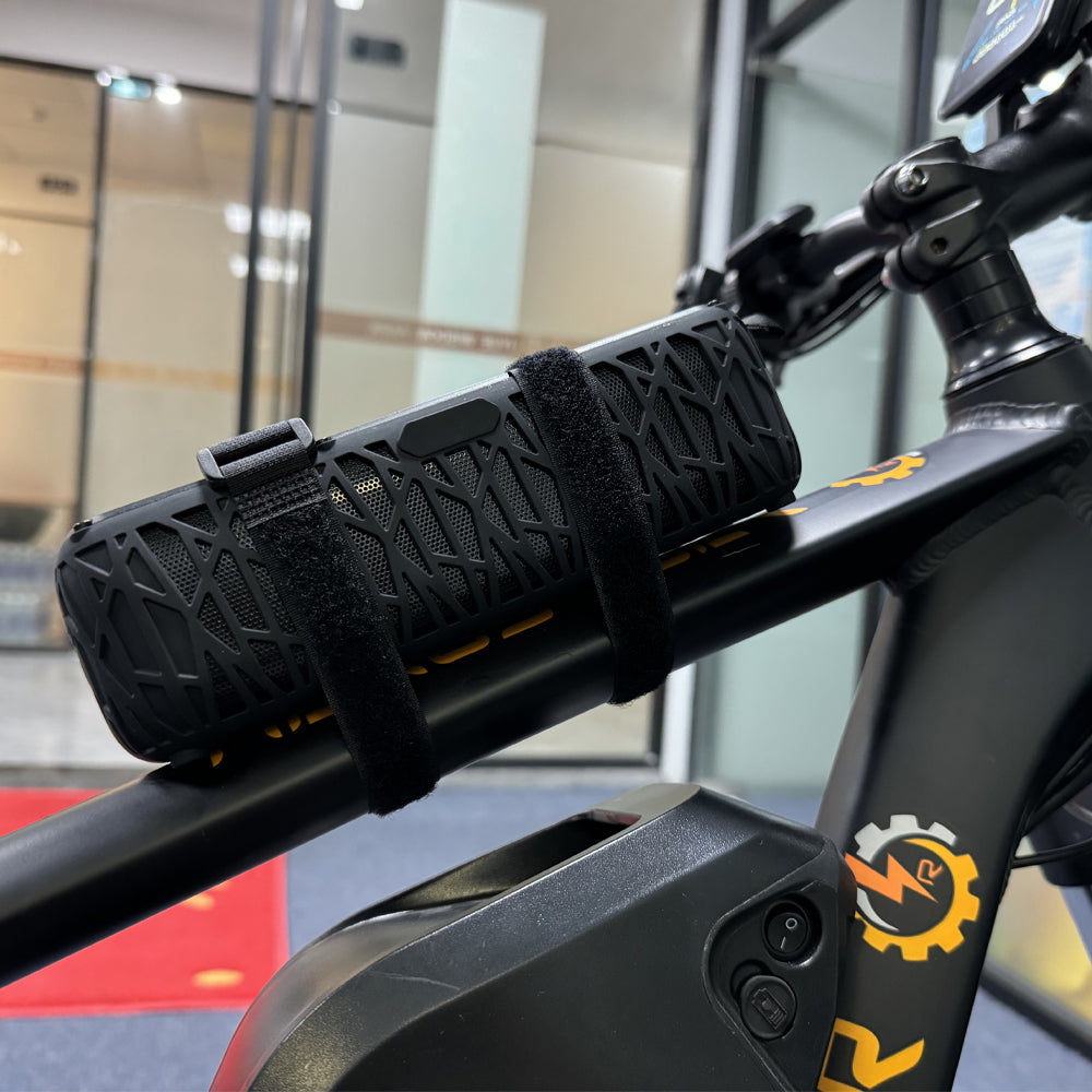 Bluetooth 5.1 Electric Bike Speakers with Solar Charging Lights - Super Loud, Portable, Ideal for Camping & Emergencies