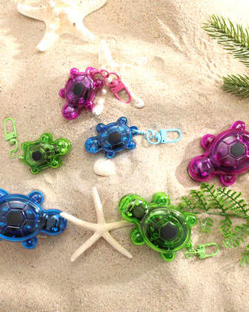 (USA Stock)3PCS Set Turtle Keychain Flashlights, LED & SOS Emergency Mini Flashlight Key Ring Handbag Bag Purse Keychains Set Animal Keychain Lights, Outdoor Adventures, Holiday Gift