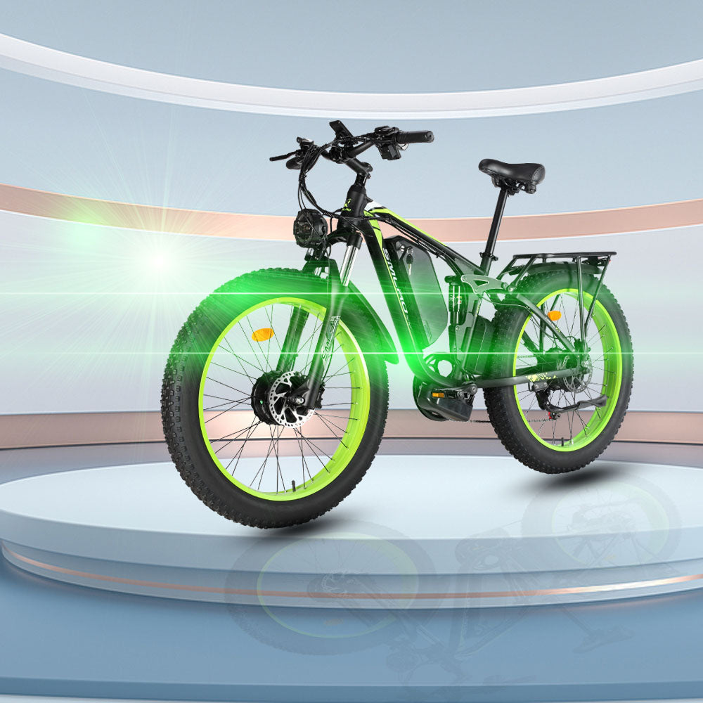(Ship from China)SMLRO V3 PLUS Dual Motors Electric Bike