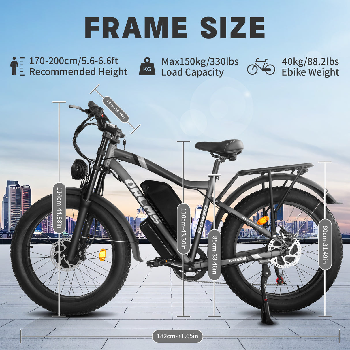 (USA Direct) MX500 Dual Motor E-Bike | 2000W 52V 25Ah | 24" Fat Tire Off-Road Electric Bike