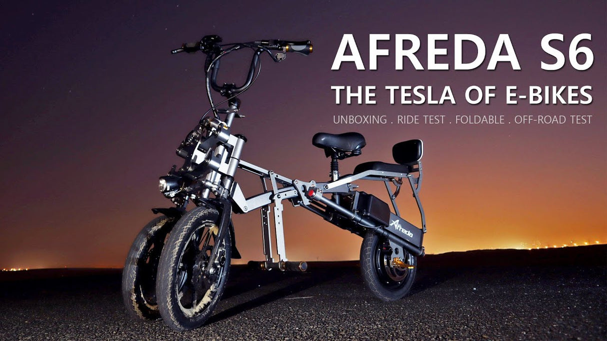 Afreda S6 | Europe’s Favorite 1s Fold Reverse 3-Wheeler – All-Terrain Electric Trike