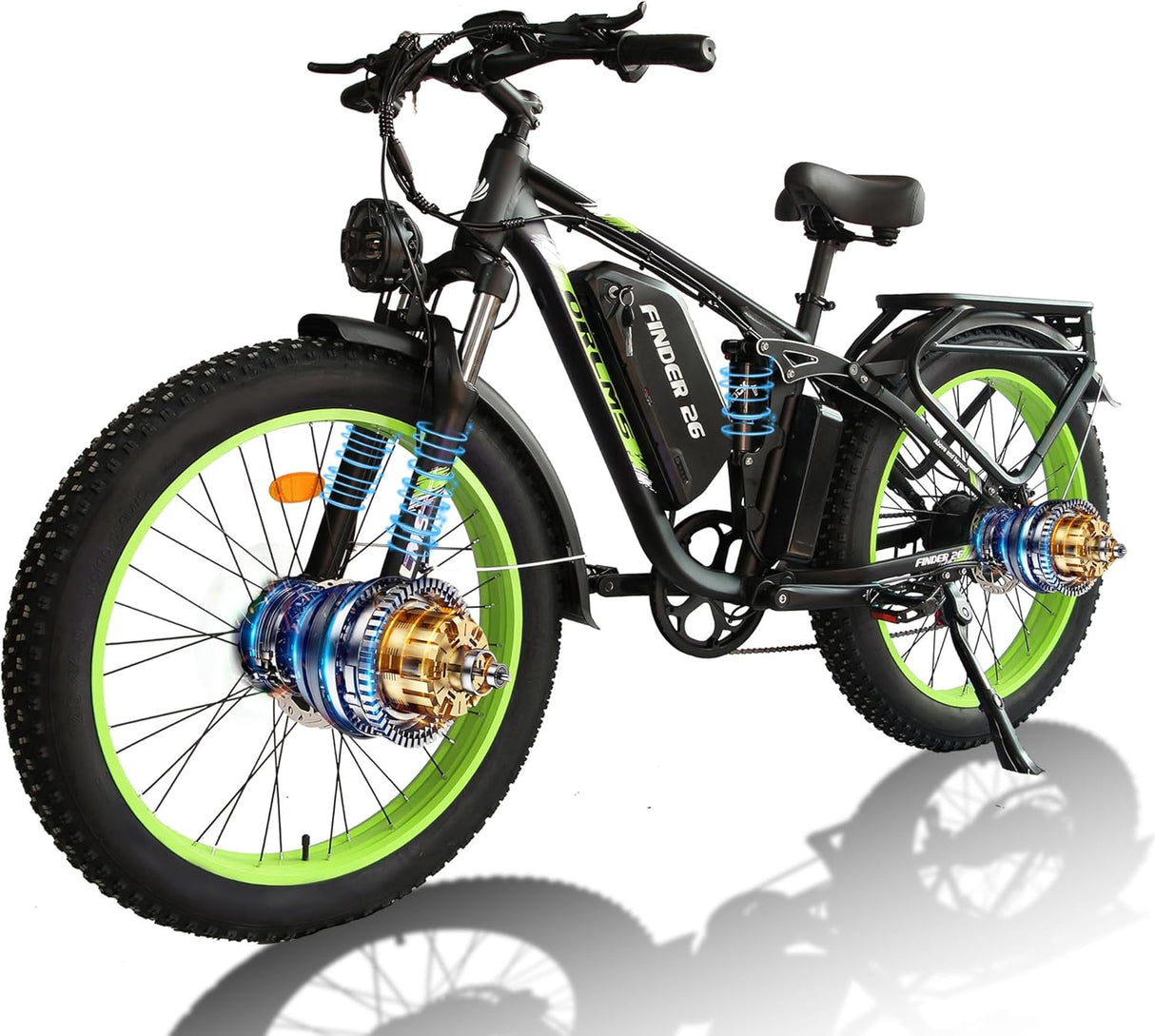 (USA Stock) FINDER 26 Dual Motors 2000W 60V 25AH Electric Bike