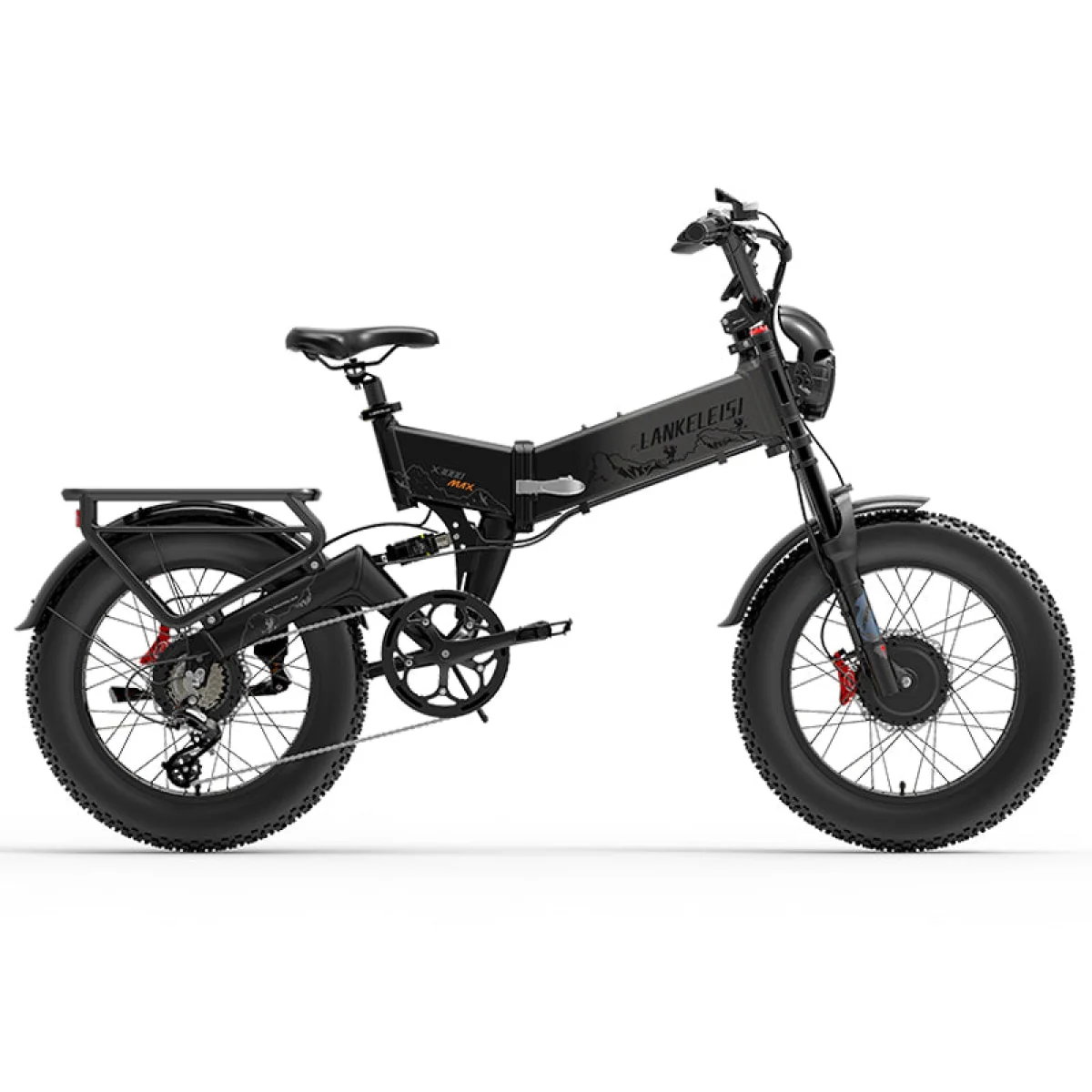SMLRO LANKELEISI X3000 MAX 2000W Dual Motor Foldable Electric Mountain Bike