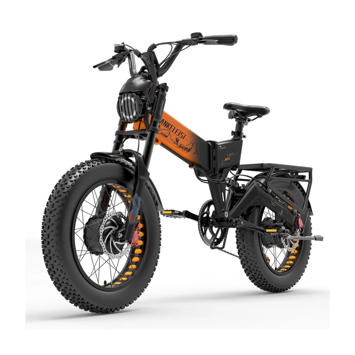 SMLRO LANKELEISI X3000 MAX 2000W Dual Motor Foldable Electric Mountain Bike