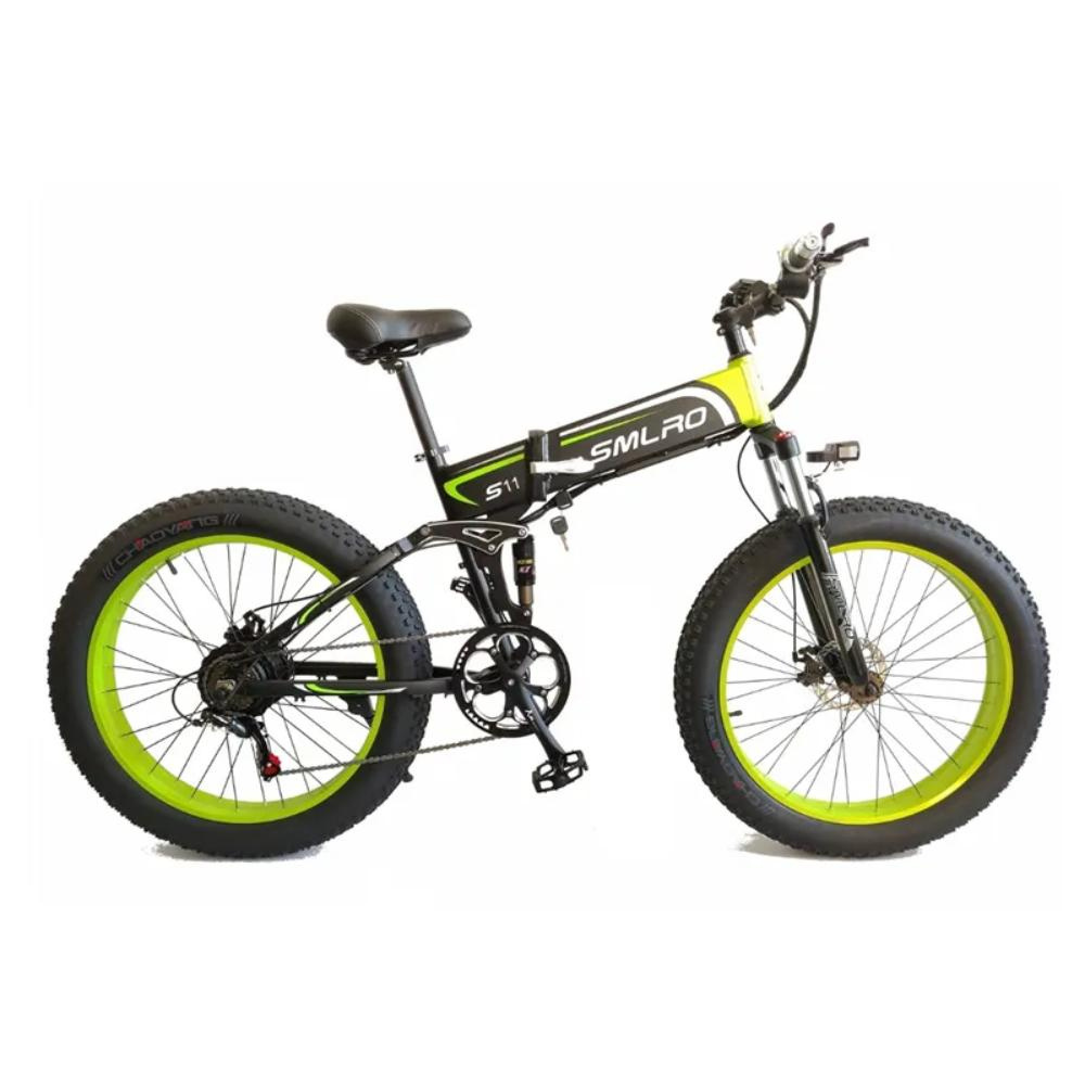 SMLRO S11 Black-green Folding Ebike