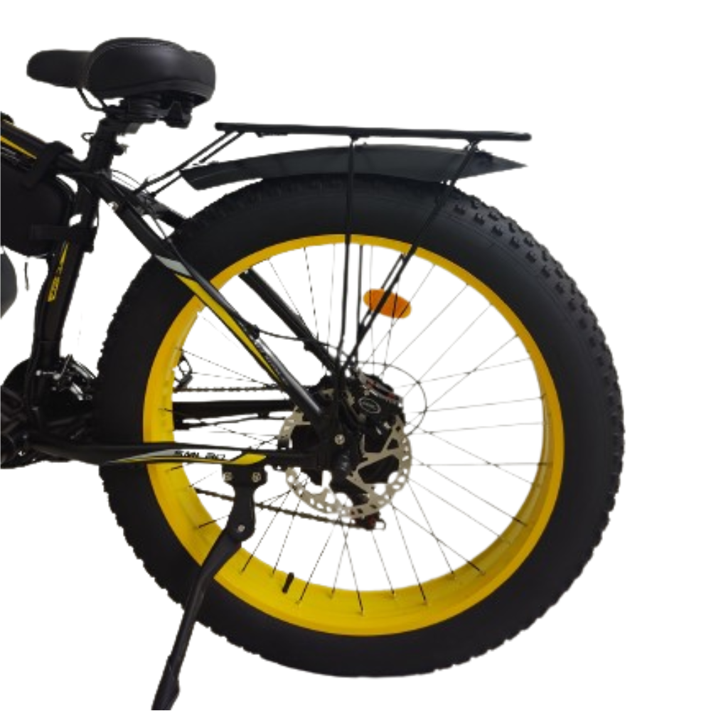 xdc600 plus black-yellow rear wheel seat