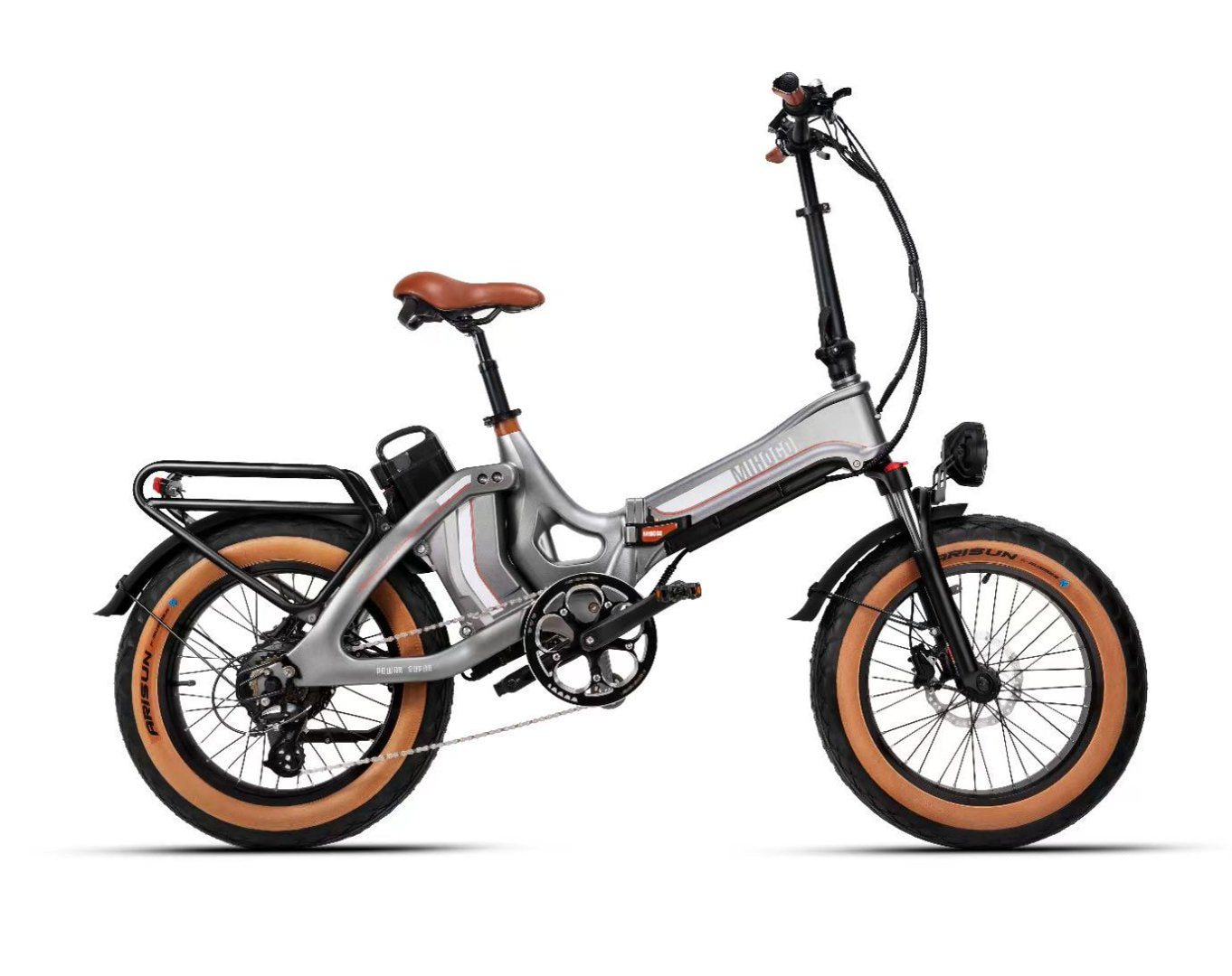 (USA Stock) MIGOHO ONE Intelliegent 48V 12.8Ah&16Ah Dual Batteries 20*4.0 Foldable Ebike
