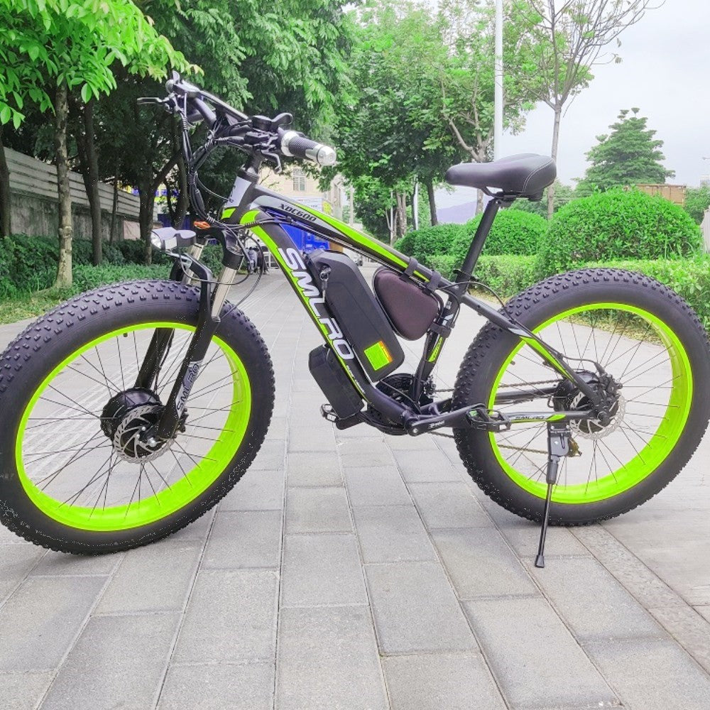 xdc600 plus black-green e-bike 