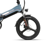 (EU Stock) Mihogo RX2.4 48V 12.8AH 500W Single Motor Intelligent Bluetooth 7 Speed Foldable Ebike For Adults