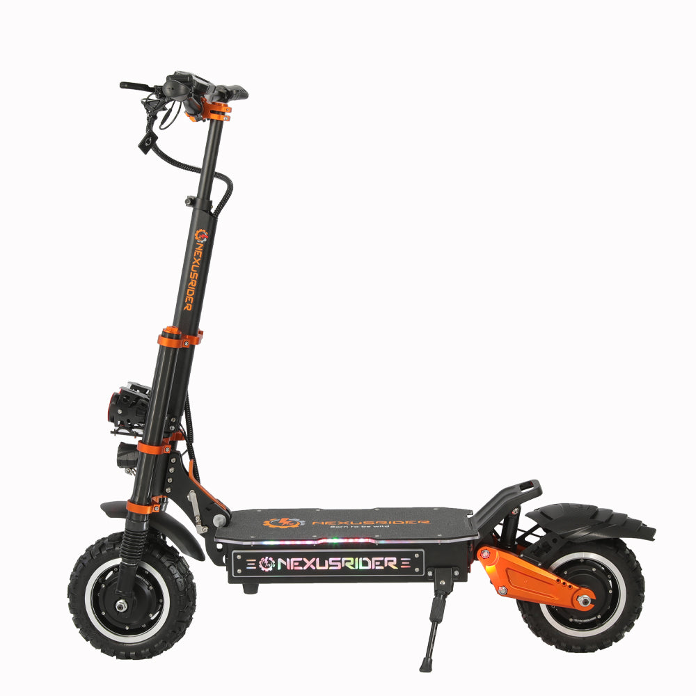 2025 NEWEST Electric Scooter High Power Dual Drive 6000W Motor, 53 MPH, 65 Mile Long Range Heavy Duty Electric Scooter, 11 Inch Tubeless Tire Road Tires Electric Scooter with Detachable Seat for Adults