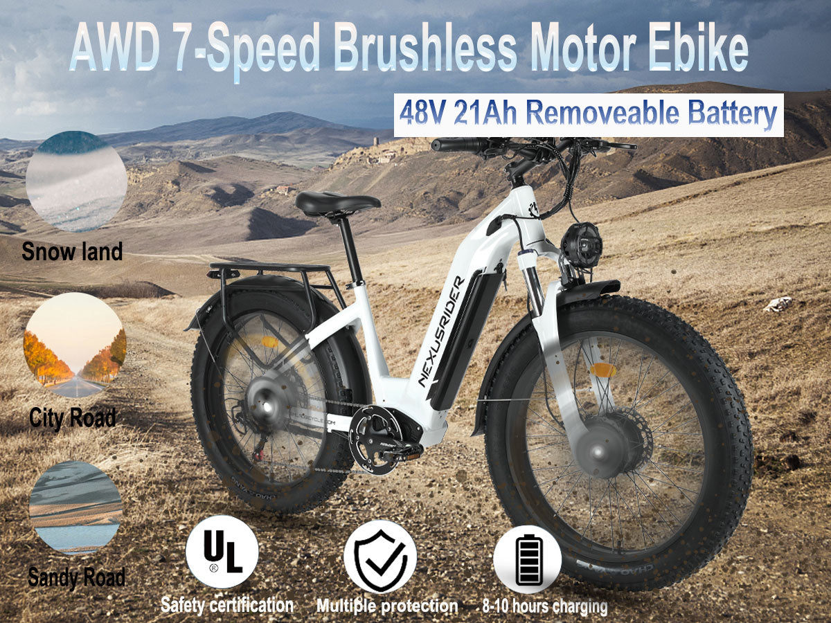 (Ship from China) SMLRO SU9 Dual Motor Ebike 48V 21Ah Battery