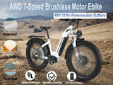 (Ship from China) SMLRO SU9 Dual Motor Ebike 48V 21Ah Battery