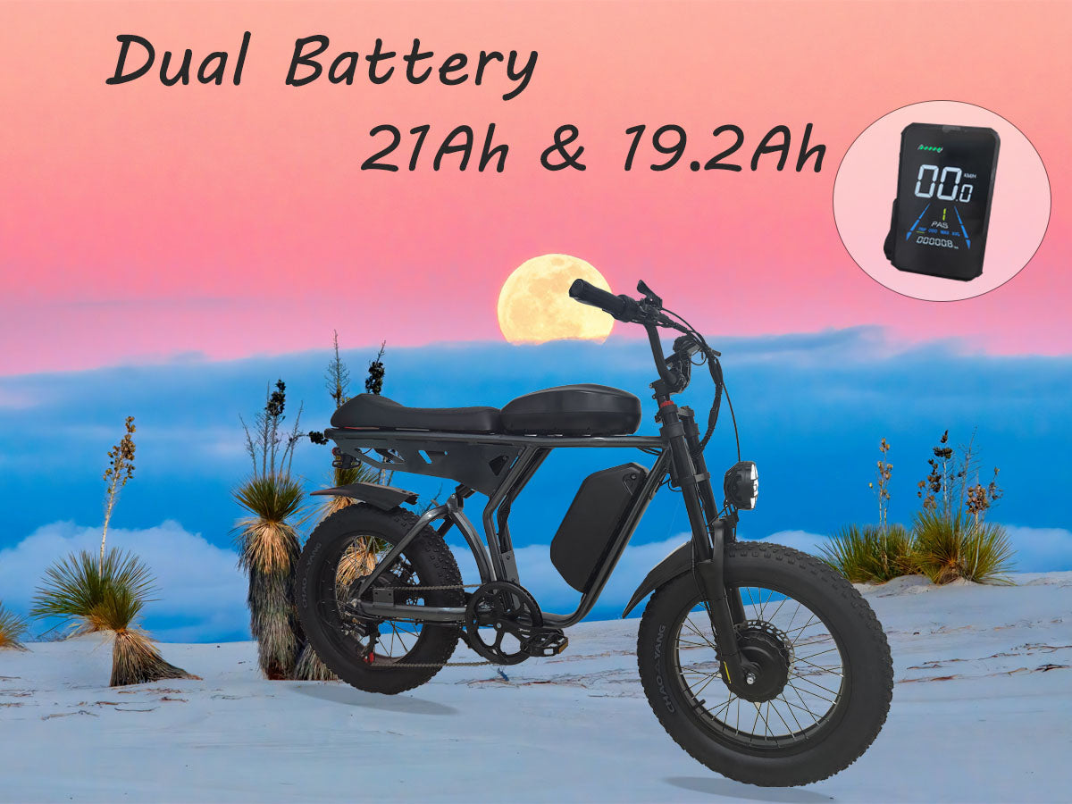 SMLRO U8 PLUS Dual Motor & Dual Battery Electric Bike