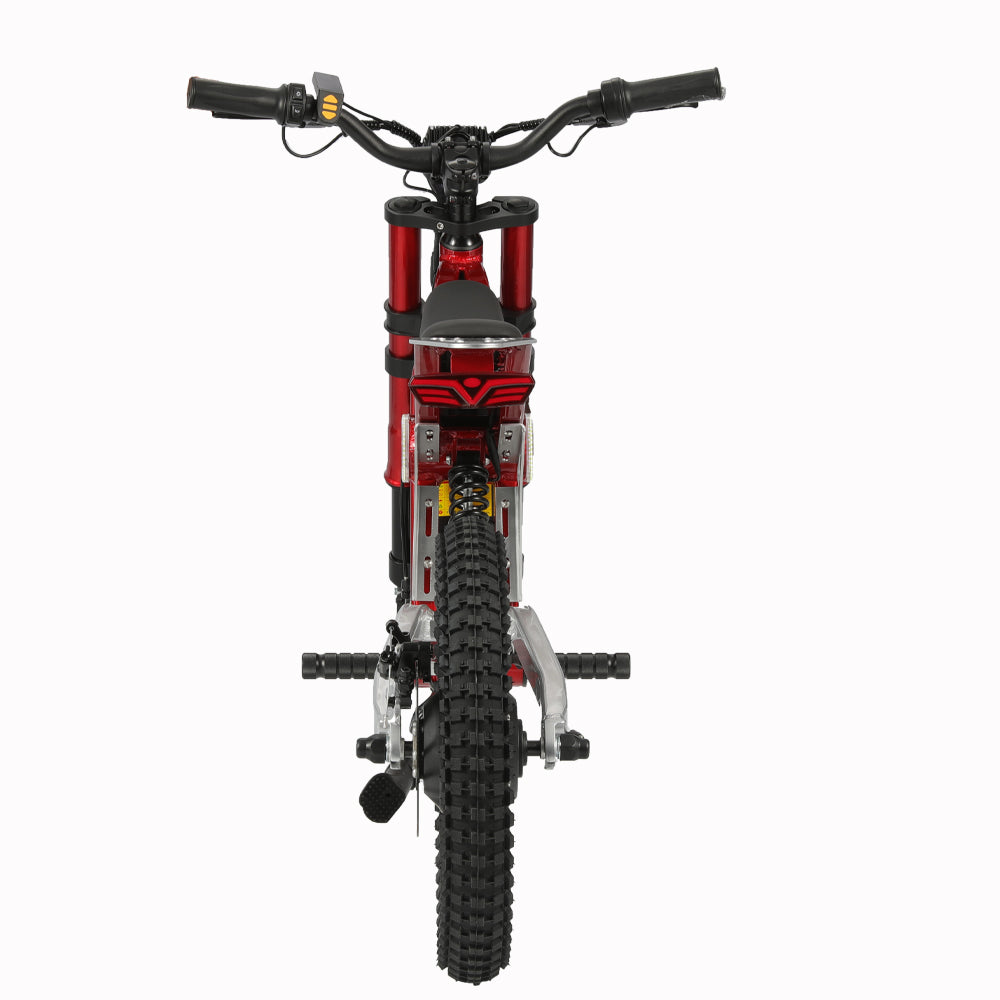 (Ship from China) 36V Electric Dirt Bike for Kids Aged 5-16, 350W Disc Brake Electric Motorcycle Ebike, Maxium Speed 22mph, 3 Speed Settings, Safe Disc Brakes, 16IN Off-Road Tires