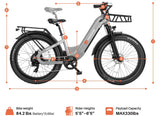(EU Stokc) Freedare Eden 750W Bafang Motor 48V 20AH  Samsung Battery GPS 26*4 Fat Tire Mountain Ebike