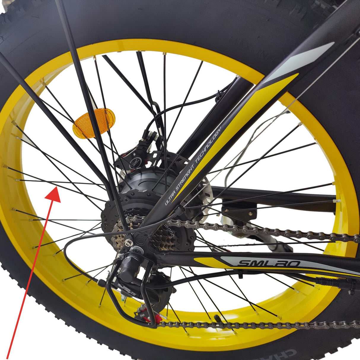 SMLRO Ebike Front Wheel Replacement Spokes (Ships according to the number of wheels owned)