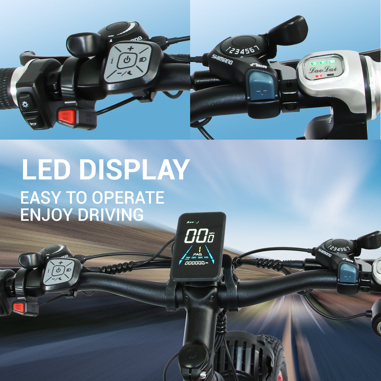 (USA Stock)SMLRO XDC600 Plus Dual Motors Electric Bike |  2000W 52V 30AH | Hydralic Disc Brake