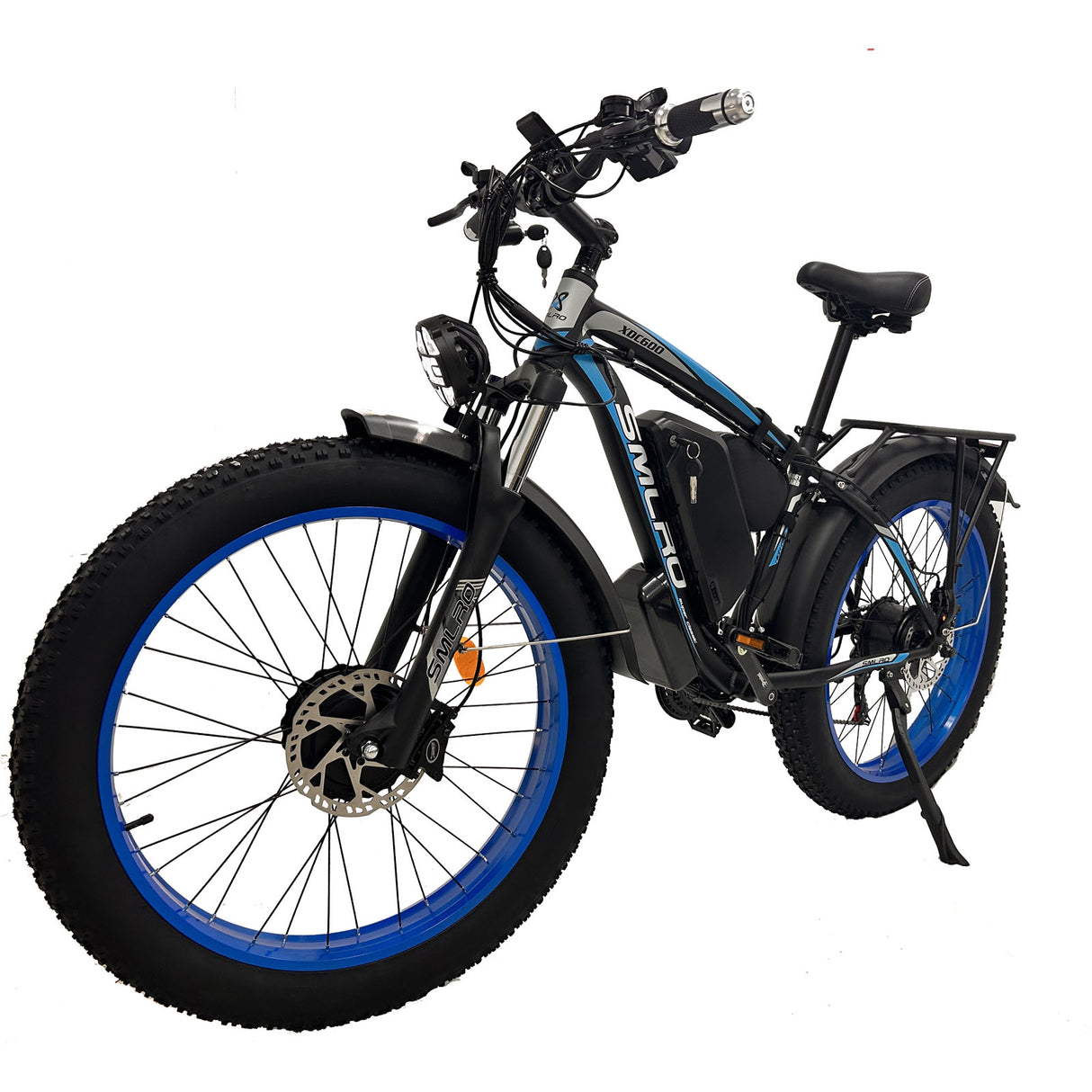 (Ship from China)SMLRO XDC600 Plus Dual Motors Electric Bike | Hydralic Disc Brake| Black Blue