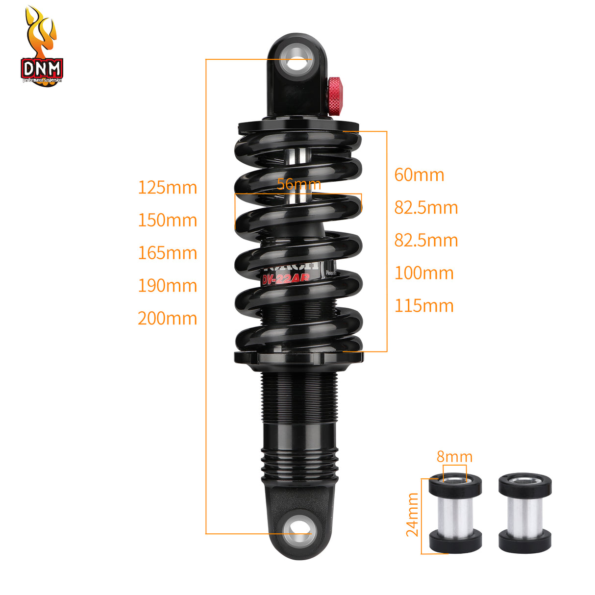 DNM DV-22AR Hydraulic Spring Replaceable Shock Absorber