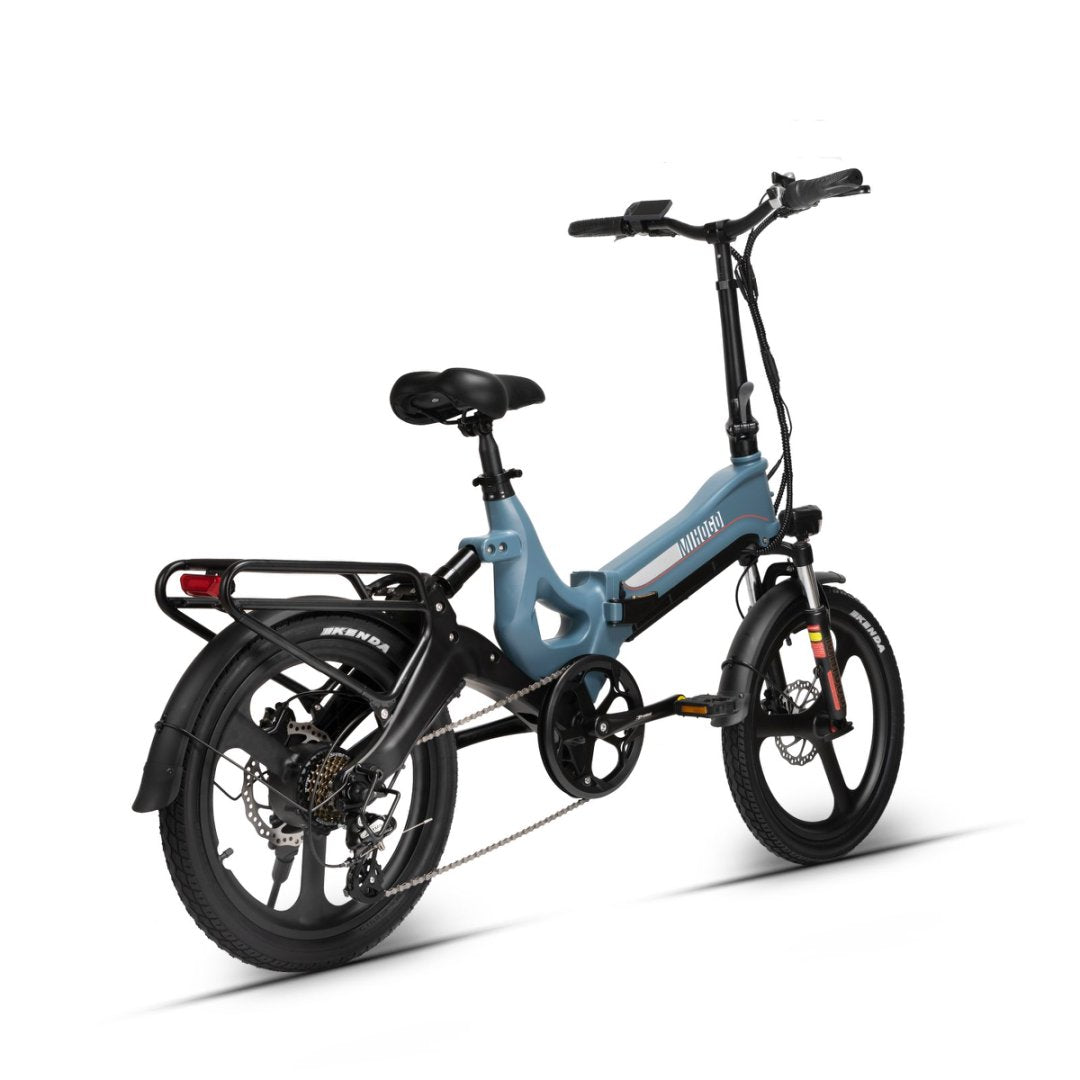 (EU Stock) Mihogo RX2.4 48V 12.8AH 500W Single Motor Intelligent Bluetooth 7 Speed Foldable Ebike For Adults
