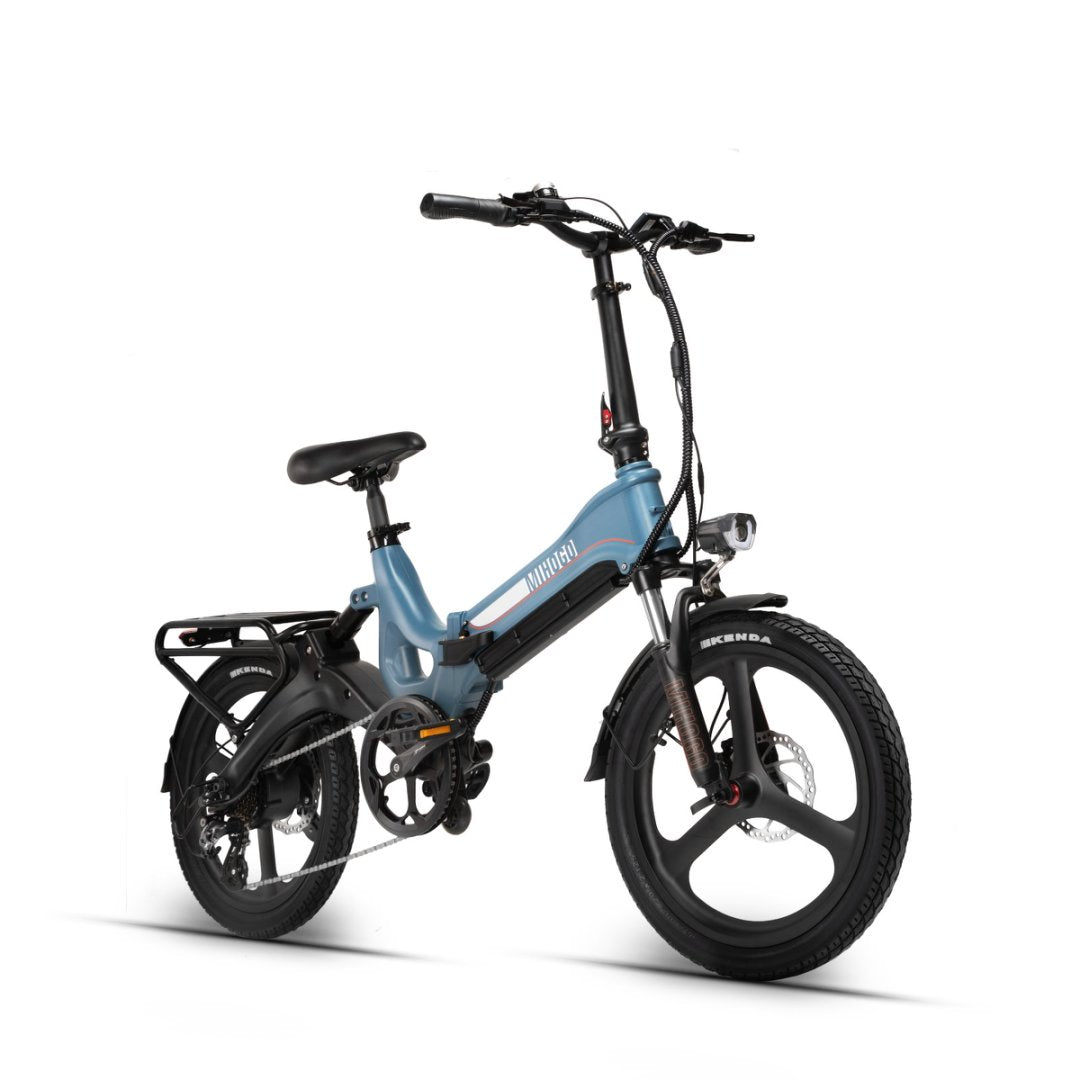 (EU Stock) Mihogo RX2.4 48V 12.8AH 500W Single Motor Intelligent Bluetooth 7 Speed Foldable Ebike For Adults