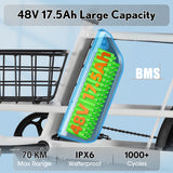 (EU Stock) SMLRO PHILODO Traveller 48V 35Ah/17.5Ah 750W Single Motor Can Carry Children Ebike