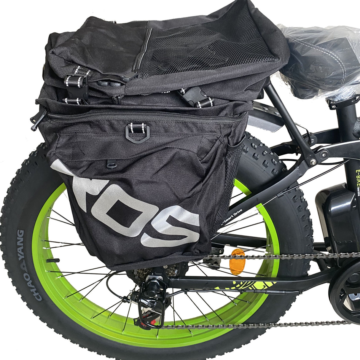 SMLRO ebike applicable bag, waterproof 37L large capacity, can be placed on the rear rack of the ebike